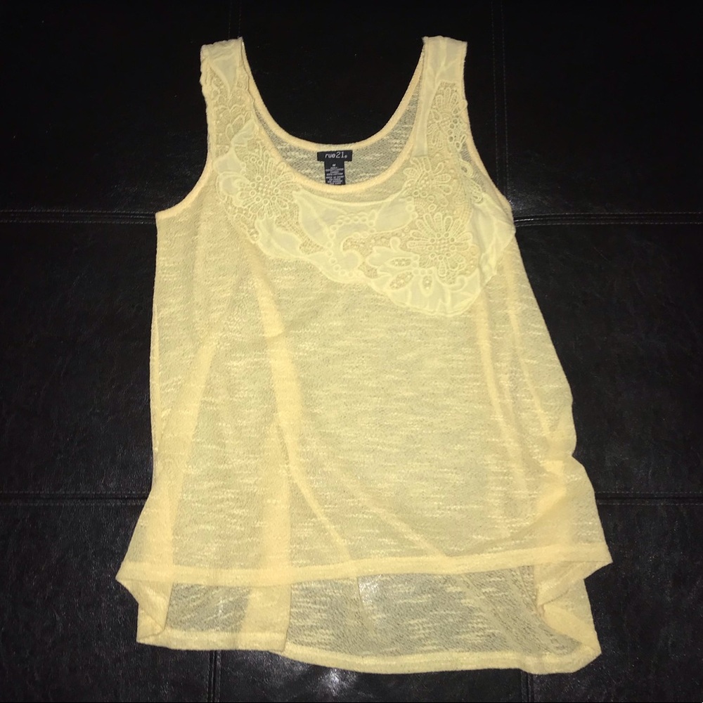 Yellow tank top